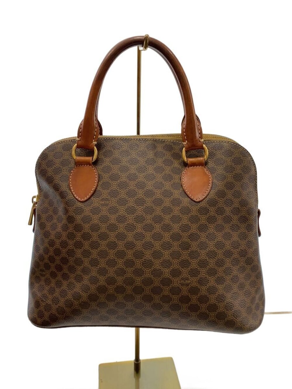 Celine Macadam dome handbag iconic brown Macadam